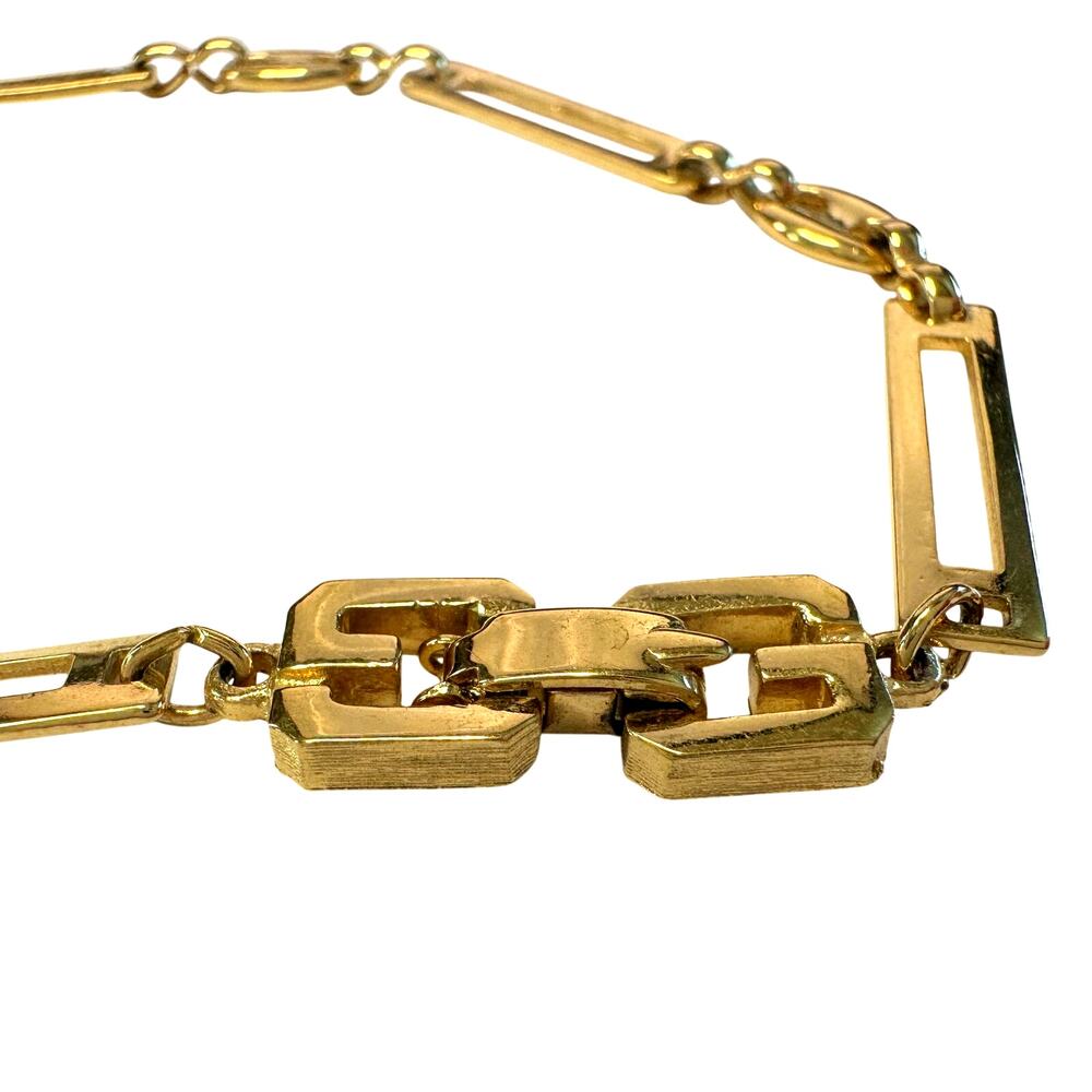 Givenchy Necklace With Unique Flat Rectangle Links - image 2